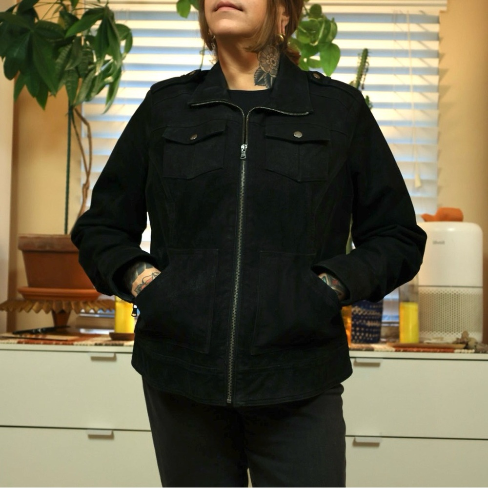 Levi’s Black Leather Jacket - image 3